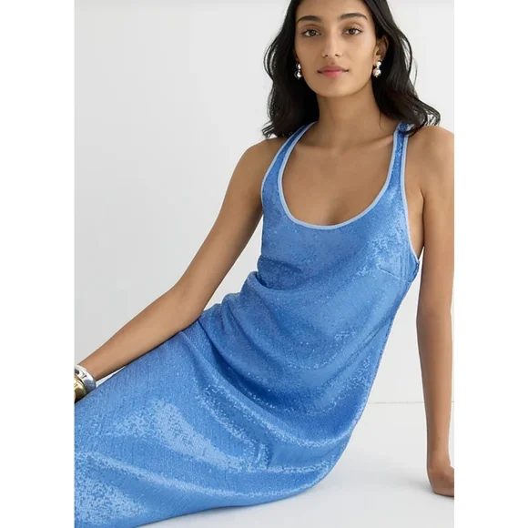 73. J.Crew Collection limited-edition Alicia sequin racerback slip dress - Picture 3 of 12